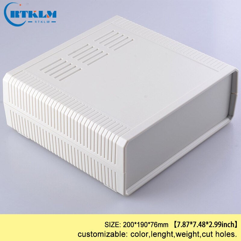 ABS plastic enclosure plastic instrument case diy junction box distribution enclosure 200*190*76mm