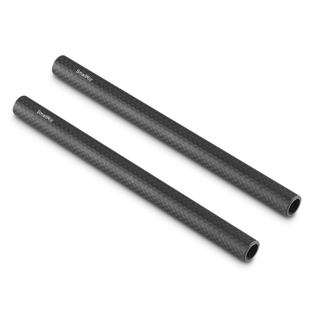 SmallRig 15mm Carbon Fiber Rod - 20cm 8 inch (2pcs) Stabilizing Rod For 15mm Rail Support System - 870