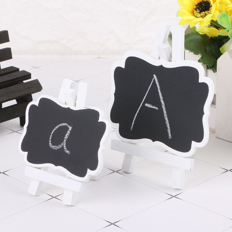 Mini Wooden Chalkboard Blackboard Frame Message Table Number Wedding Party Decor Home Garden DXAB