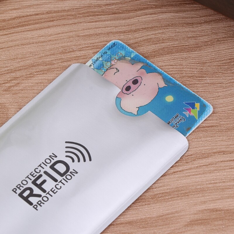 Funda protectora antiescaneo RFID para tarjetas de identificación y crédito, funda para tarjetas antiescaneo