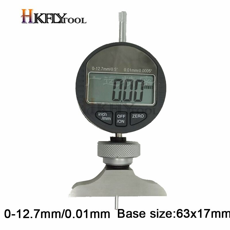 Dial Indicator Holder with Dial Indicator Depth Point Indicator with Lug Back 0-12.7mm Digital Micrometre Measuring Instrument: digital small base