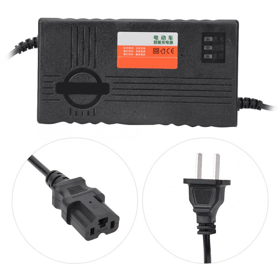 Cargador de batería Universal portátil para patinete eléctrico, 48V, 12AH, 1,8a, enchufe CN, 220V