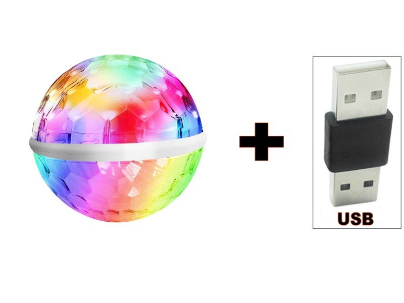 Led rgb usb disco-ljus portabelt hem partyljus driven led scen partyboll dj belysning karaoke party led dekor lampbelysning: Magisk glödlampa usb