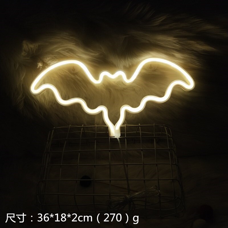 Lampa neonowa kreatywna rakieta/planeta kształt USB neon doprowadziło znak robić pokoju dekoracja na przyjęcie ślubne świąteczny prezent lampka nocna: ciepło biały-bat