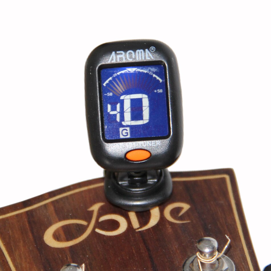 Guitar Tuner Adjustable Anti-Interference LCD Clip-on Electronic Digital Guitar Chromatic Guitar Bass ukulele violin Tuner