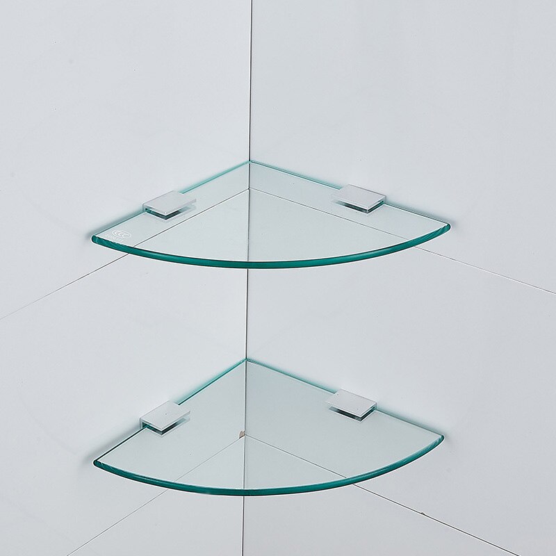 Bathroom glass shelf corner tripod bathroom corner shelf storage shelf kitchen shelf bedroom shelf