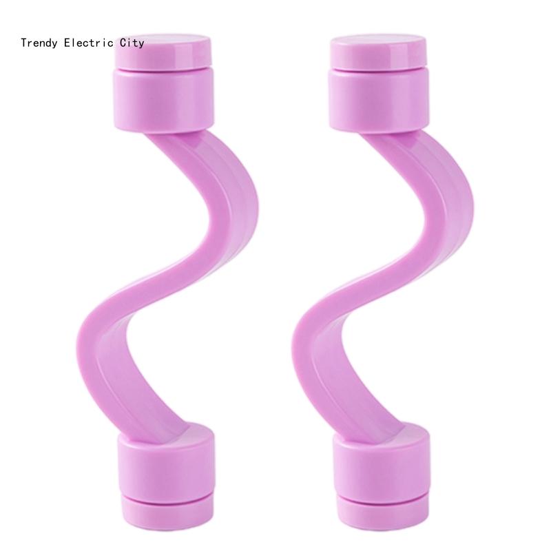 Magnetischer Waschmaschinen-Türhalter, kein Werkzeug erforderlich, Kunststoffstruktur für Waschmaschine R9CD: Rosa