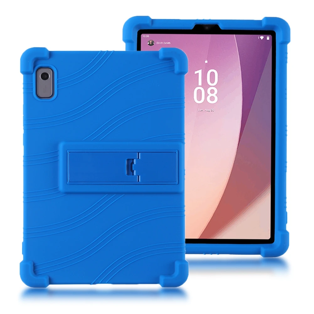 Schutzhülle für lenovo tab  m9 m 9 tb-310fu -310xu 9.0  m9 mit ständer, stoßfeste silikonhülle für kinder-tablets