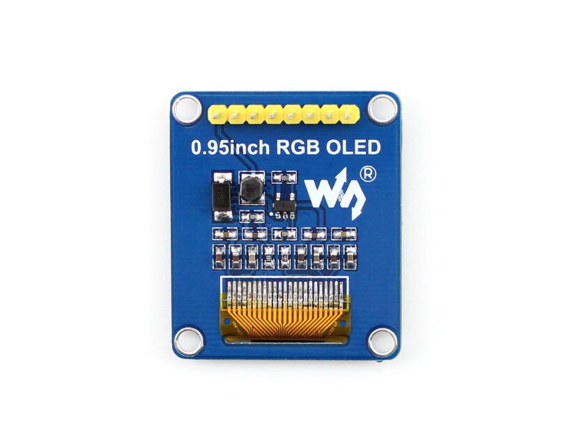 O envio gratuito de 0.95 polegada RGB OLED, a interface SPI, em linha reta/vertical pinheader