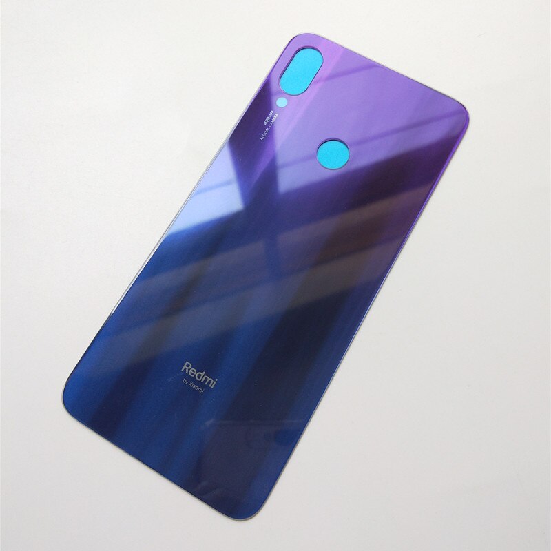 Xiao mi originele Batterij Glass Back Cover Deur Voor Xiao Mi rode mi Note 7 Note7 Achter behuizing Beschermende Terug cover Phone Case: Blue