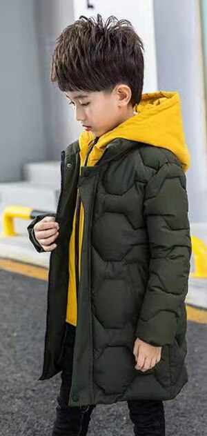 Größe Für 6 8 10 12 13 Jahr Warme Jungen Mäntel Winter Parkas freundlicher Kleidung Verdickung Mit Kapuze neue Jungen Outwear: 02 / 8