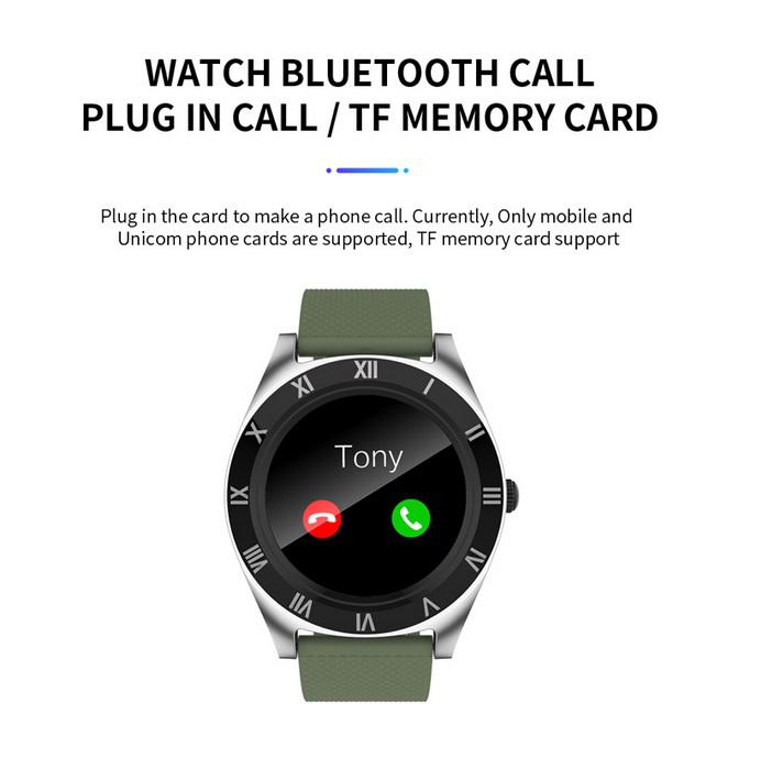 M11 Sim Smart Watch Smartwatch Men Women For Android Sport Bluetooth Metal Fitness Smart Watch TF Card Roman Character r30