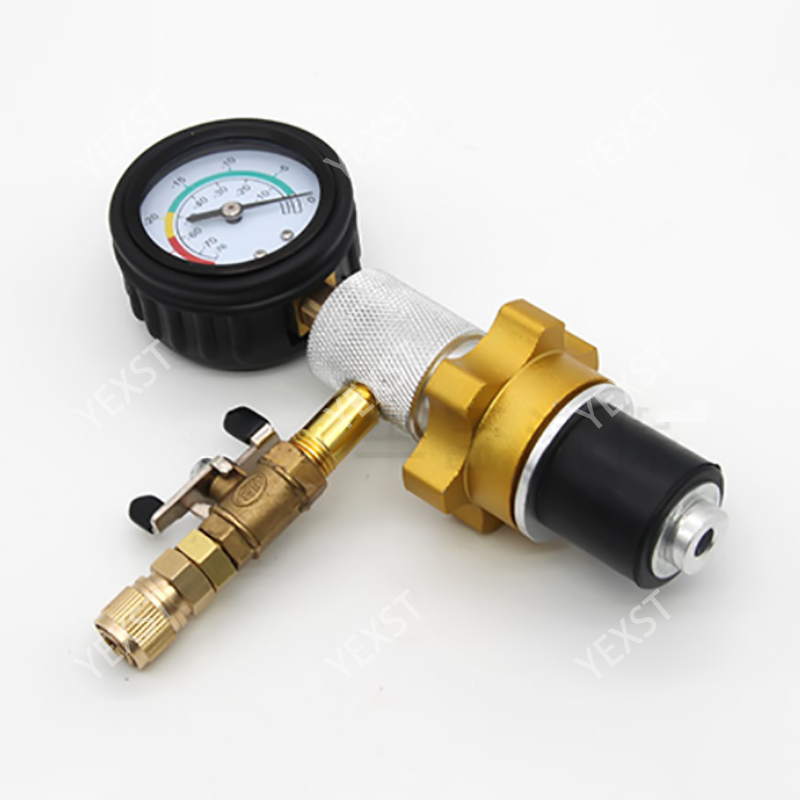 Automotive Vacuum Cooling System Auto Car Radiator Coolant Refill &amp; Purging Tool Gauge Kit