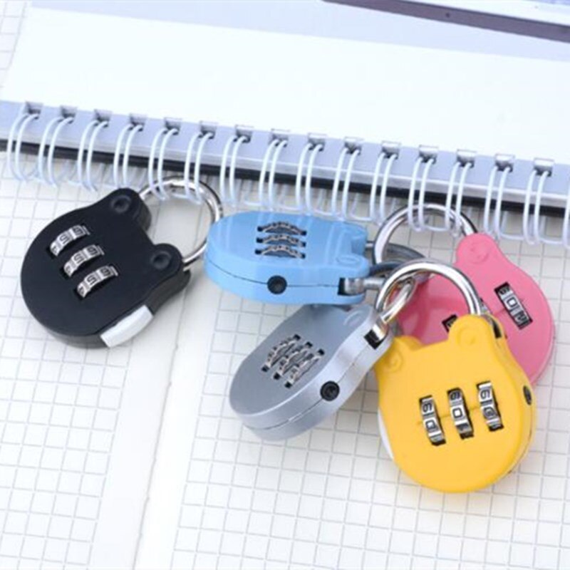 Three-Digit Number Combination Padlock Cartoon Shape Waterproof Lock for Garage Cartoon Shape Waterproof Lock Useful