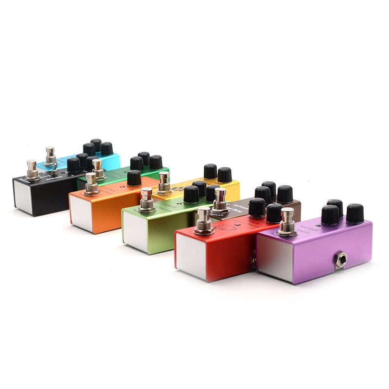 SAPHUE Electric Guitar Pedal Vintage Overdrive/Distortion Crunch/Distortion/US Dream/Classic Chorus/Vintage Phase/Digital Delay