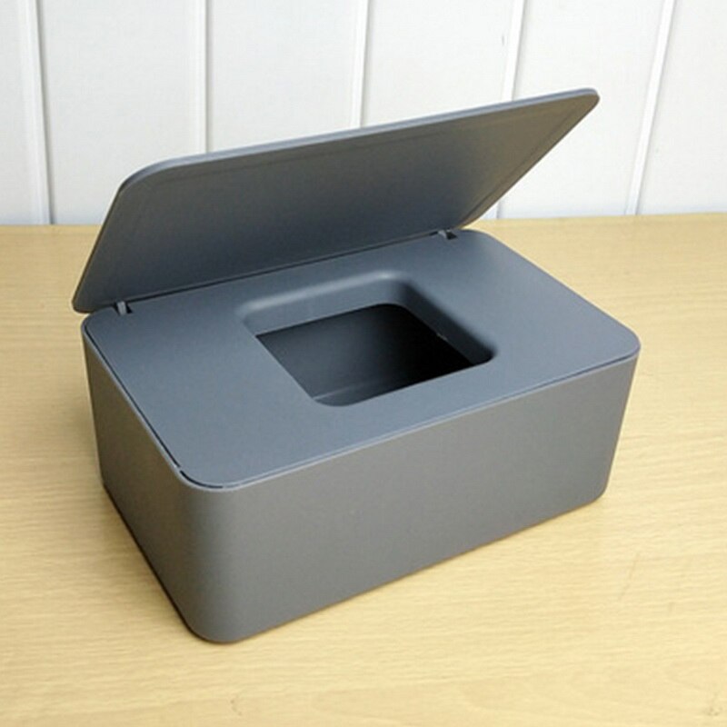 Tissue Box Keep Mask Box Wipes Napkin Storage Boxes Kitchen Bathroom supplier Paper Cases Mask Box Save Organizer: gray