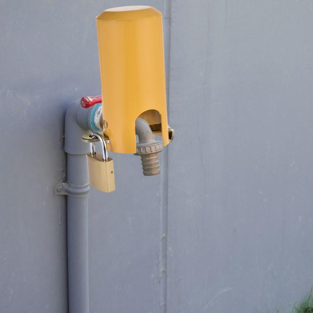 Candado antirrobo para grifo de agua, bloqueo de interruptor de agua, cerradura protectora multifunción para patio y exteriores