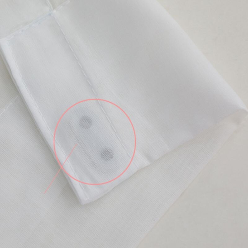 Rideau à revêtement blanc bloc de plomb | gain de poids mis en bas pour rideau domestique fil de plomb, accessoire pour rideau de douche en fer de poids MY406