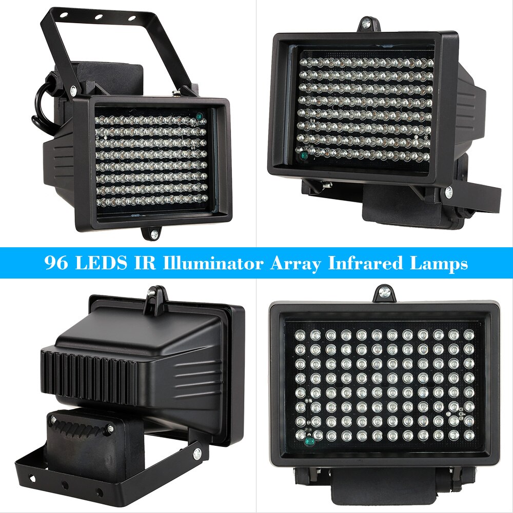 96 LED IR Illuminator Licht CCTV 60m IR Infrarood Nachtzicht Extra Verlichting Voor Surveillance Camera Outdoor Waterdichte