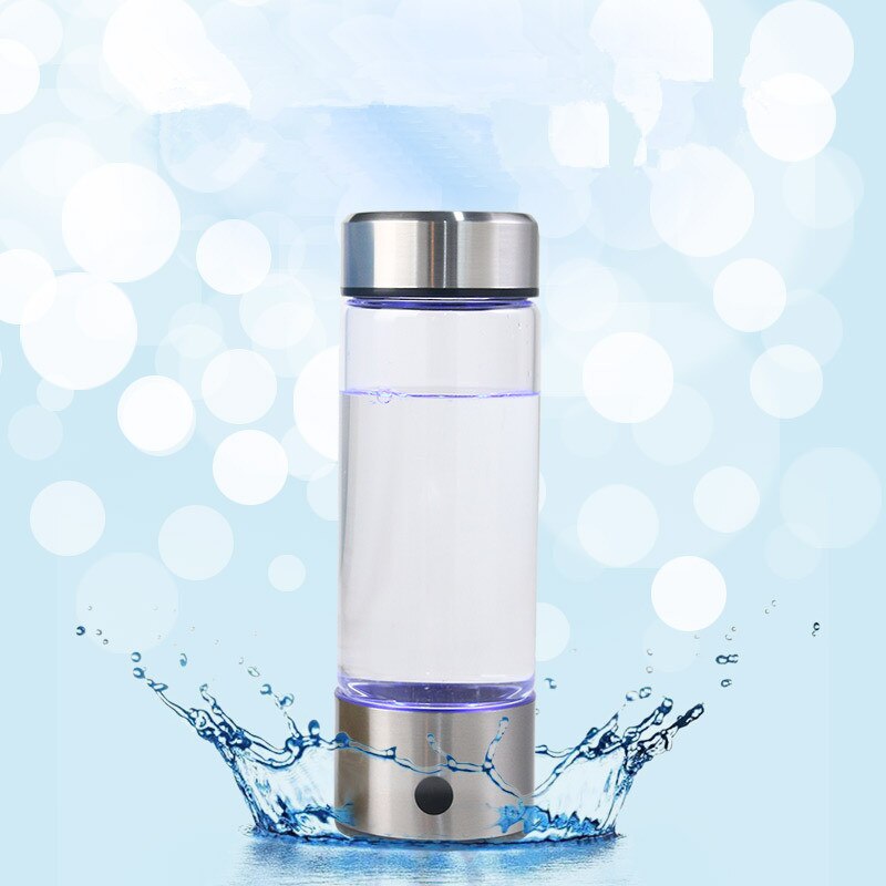 Japanese Titanium ORP Hydrogen Bottle 420ml Hydrogen-Rich Water Cup Ionizer Maker Generator Super Antioxidants