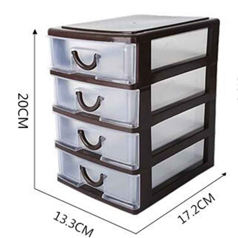 Table Storage Drawer Storage Box Multi Layers Plastic Makeup Container Office Organizer: C