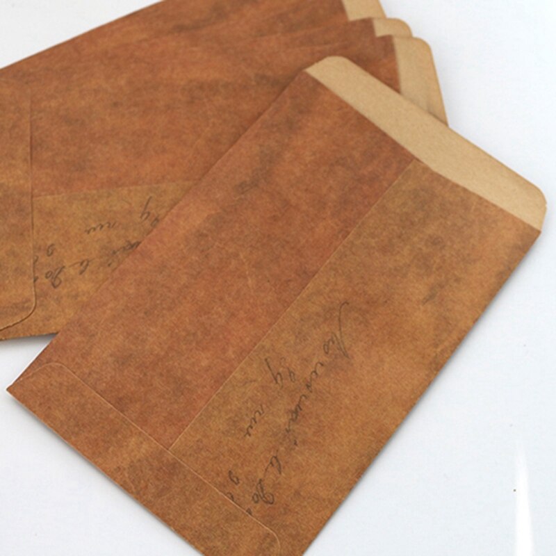 100Pcs/Lot Vintage Kraft Paper Stamp Series Envelopes Antique Kraft Envelope 16X11cm