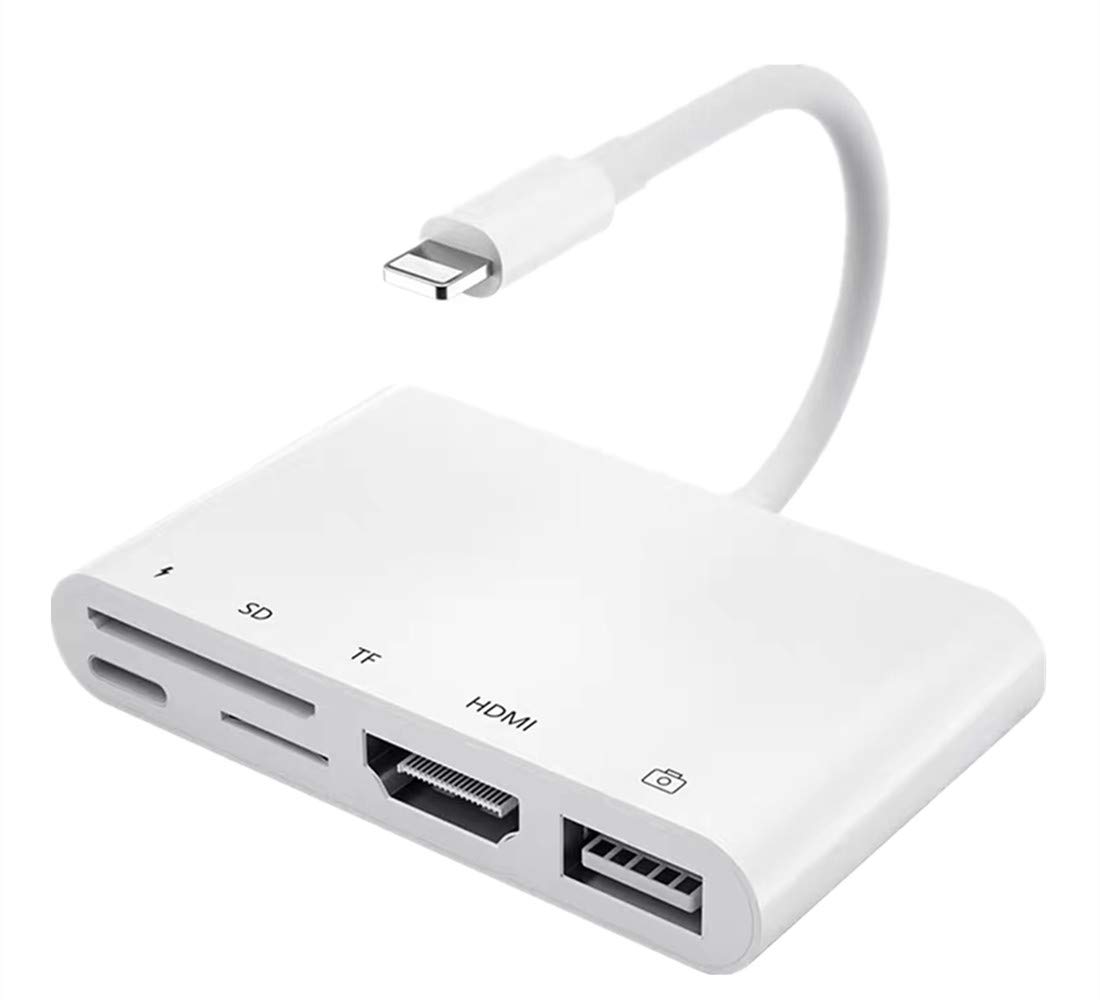 RJ45 Ethernet Light-ning to HDMI Digital AV Adapter for i-Phone 14 i-Pad to TV1080P Network LAN Wired Adapter Charging Converter