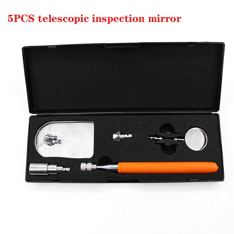 Lighted Telescoping Inspection Mirror Set LED Rechargeable Auto Dental