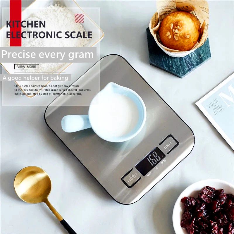 Kitchen Splash Water Scale Scale Small Household Food Tea Baking Weight Accurate Measuring Electronic Scale