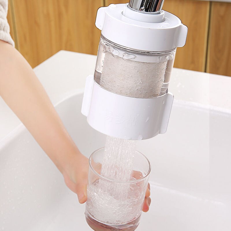 Køkken vandhane vanddyse filter sundt aktivt kul vandrenser husholdning badeværelse køkken vandhane vandhaner tilbehør
