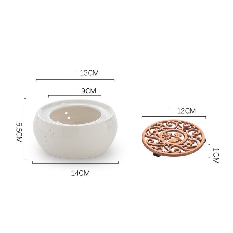 Bouilloire chauffante en céramique pour café et lait, Base chauffante, théière Portable, chauffe-bougie isolant, poêle à thé, service à thé Kung Fu