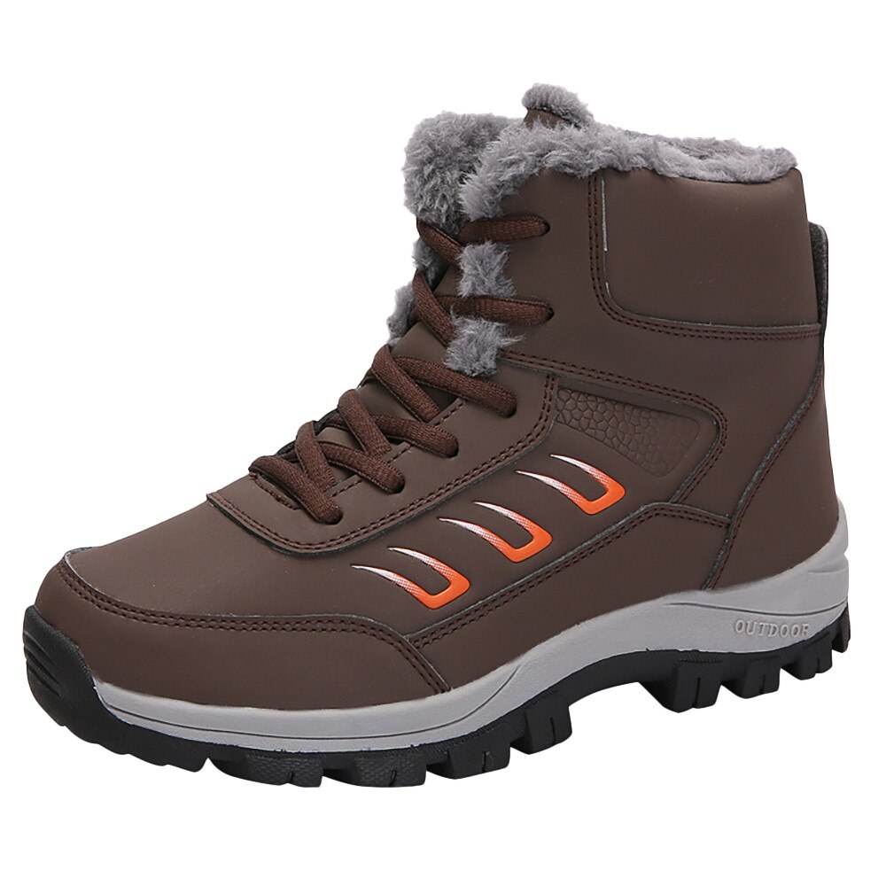 Klv Vrouwen Leisure Outdoor (Wandelschoenen Keep Warm Sport Schoen Platte Dikke Bodem Dames Sneeuw Gym Sneakers Voor vrouwen Zapatillas #3: Bruin / 7.5