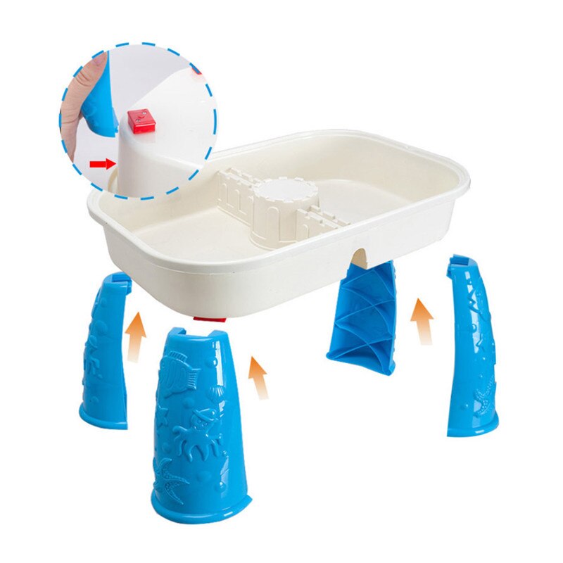 9 Pcs Draagbare Strand Speelgoed Set Graven Schop Gereedschap Bad Water Spelen Zand Tafel Zee Spelen Water Zacht Materiaal Zomer