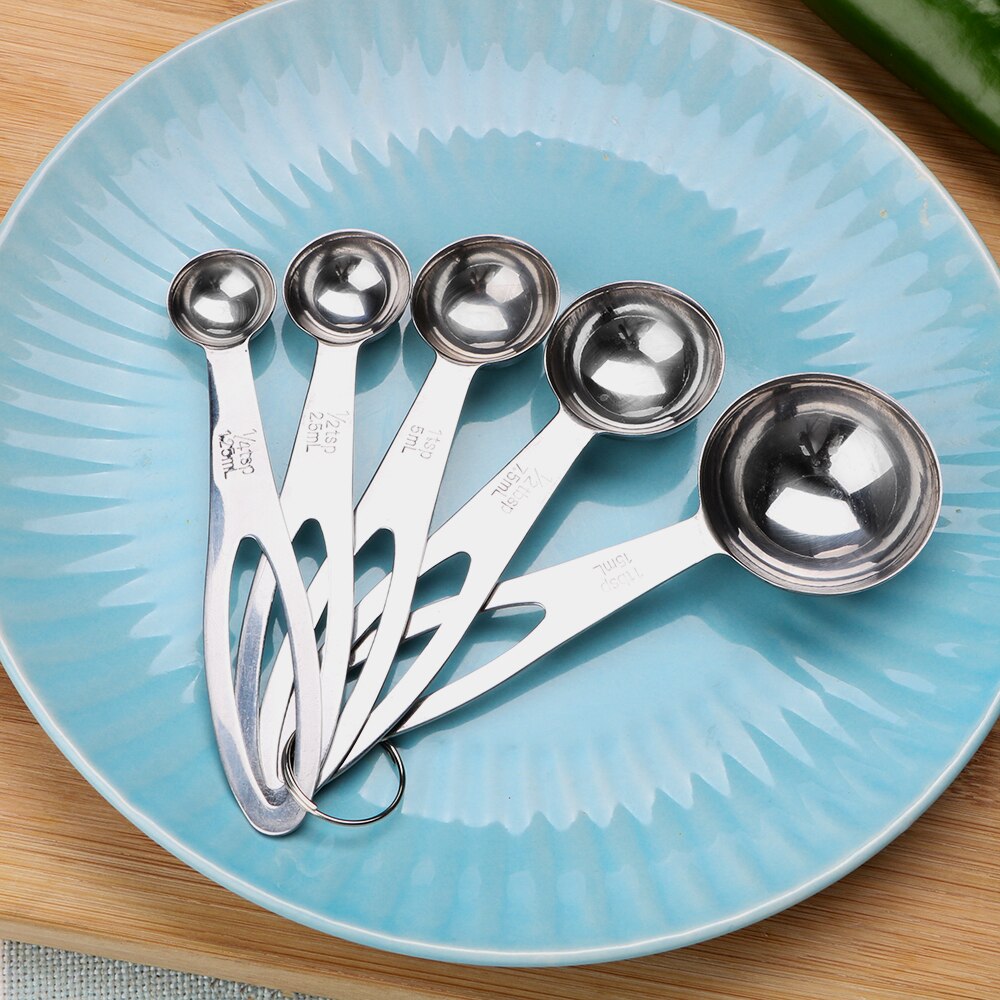 NICEYARD-cuchara medidora para harina, alimentos, café, accesorios de cocina, herramientas de medición para hornear, 5 unids/set/juego