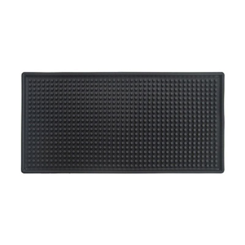 Bar kök glas droppbricka öl dryck halkfri svart gummimatta köksartiklar: 15 x 30 cm