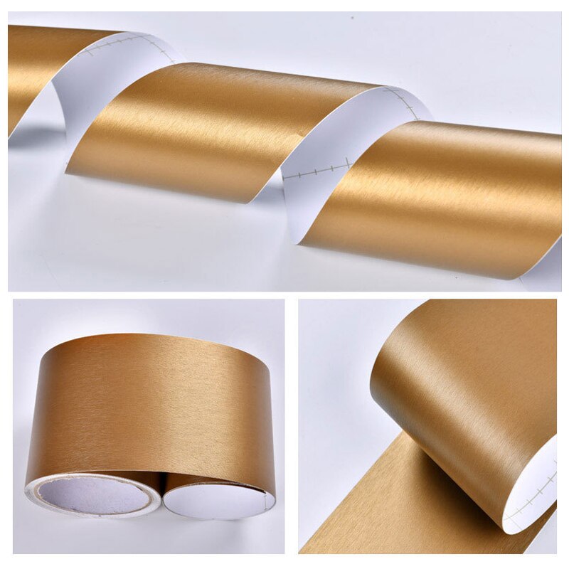 Black/White Waterproof Waist Line Wall Sticker Self Adhesive Baseboard Wallpaper Border Roll Bathroom Decals Home Decor Film