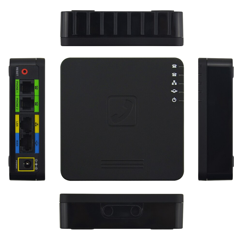 Enrutador Voip GT202N, 2 puertos de Voz sobre IP, adaptador Voip GT202N, FAX sobre IP en tiempo Real a través de T.38,