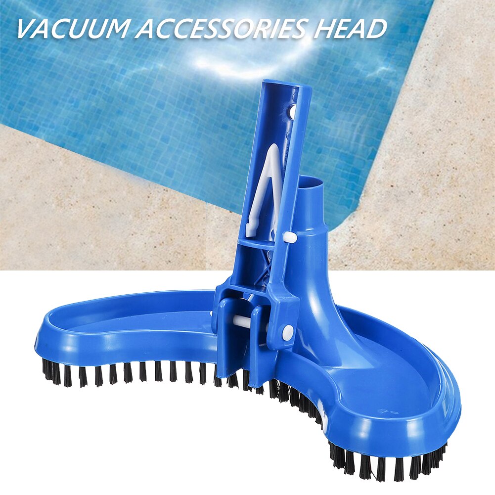 Swimming Pool Suction Vacuum Head Brush Cleaner Half Moon Flexible Swimming Pool Curved Brush Cleaner Detachable Cleaning Tool