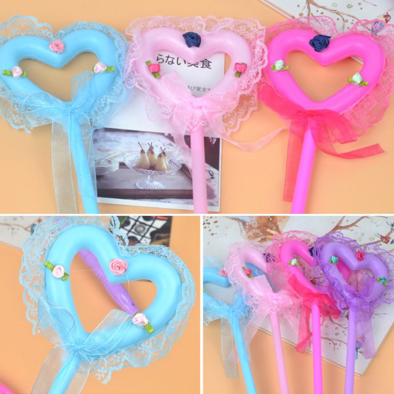 Lichtgevende toverstaf speelgoed hart liefde prinses cosplay flash sticks dxad