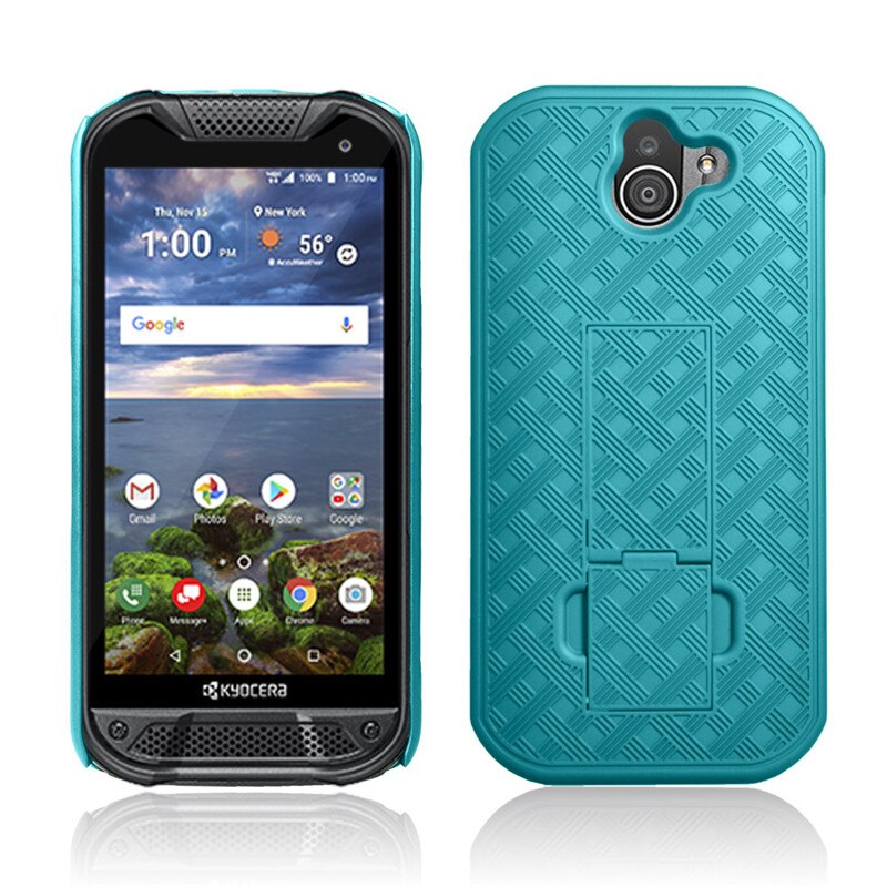 fallen Für Kyocera Duraforce Profi 2 E6900 E6910 schwer Pflicht Robustes Gehäbenutzen Mit Gürtel Clip Halfter schwer Startseite Für Kyocera duraforce Profi2: blaugrün