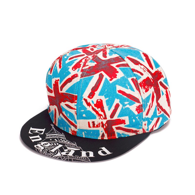 Personlighet flat lue flerfarget sportsstil med skyggelegging: Rosa