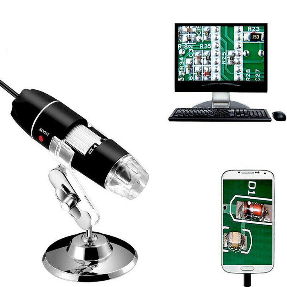 1000X Zoom HD 1080P USB Microscope Digital Magnifier Endoscope Video Camera with 8LED Meet Various Industrial Needs