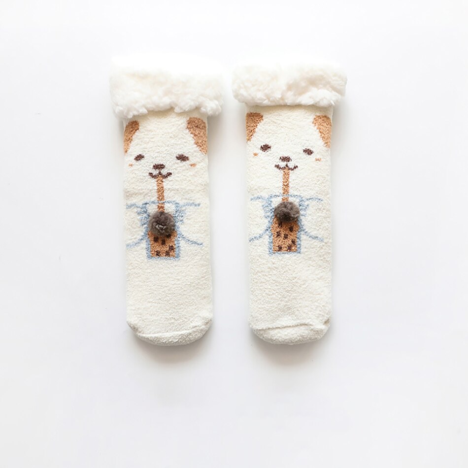 Christmas socks kids Cotton Winter Socks Baby Girls Boys Kids Socks Christmas Tree Snow Elk Children Christmas Socks: M