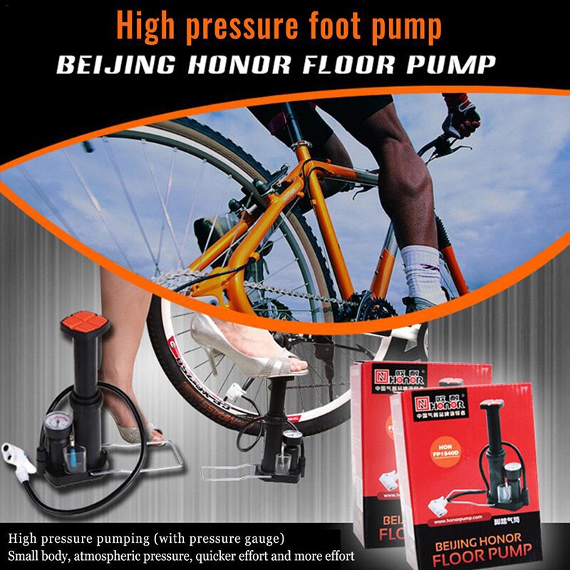 Cycling Ultra Light MTB Bike Pump Portable Cycling Inflator Foot High Pressure Bicycle Pump Bike Tools Bicycle Accessories Pump