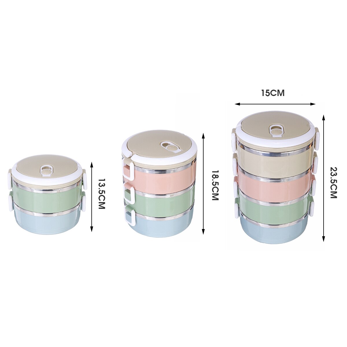 Stainless Steel Insulated Lunch Box Student School 2/3/4 Layers Lunch Box Tableware Bento Food Container Storage Breakfast Boxe