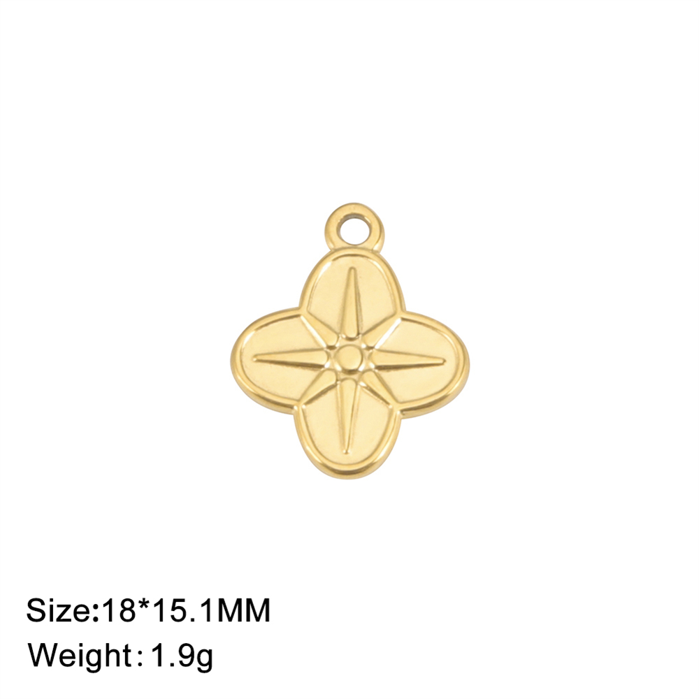 5 stks/partij Zeester Liefde Harten Bedels Voor Handgemaakte Sieraden Diy Rvs Kettingen Armbanden Hangers Accessoires: Geen