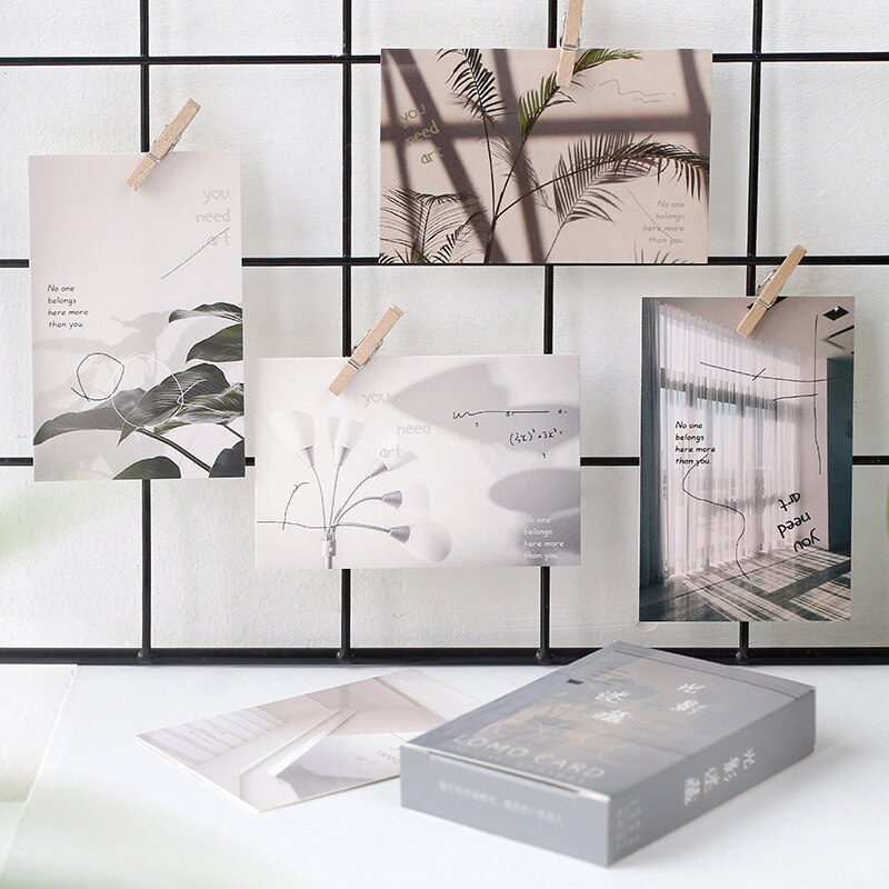 28pcs Cartoon Lomo Cards Mini Postcard Greeting Cards Postcards Letter Pads Birthday Envelope Message Card Set