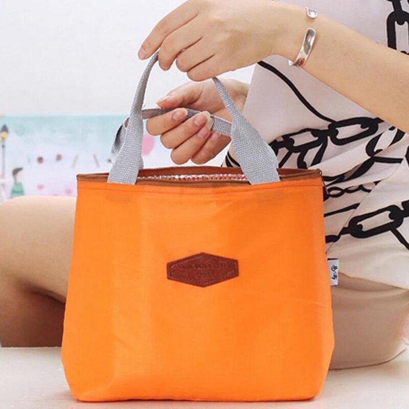 Lunch Box Bag Waterproof Thermal Bag Oxford Fabric Portable Thermal Insulated Picnic Food Box Women Tote Kitchen Organizer Bag: OR