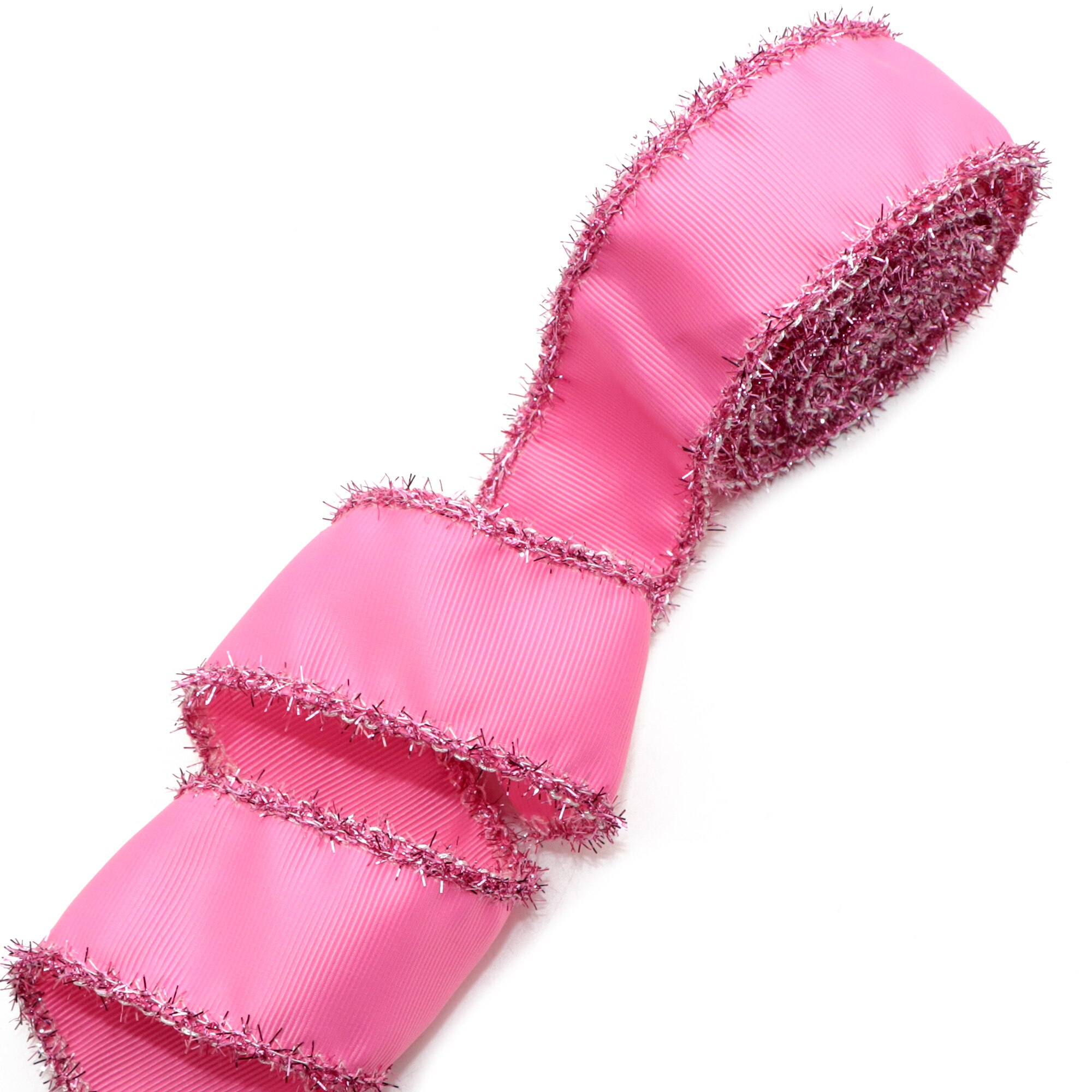 75MM 2Yard/roll Christmas Geometric Grosgrain Ribbon with Tinsel Edges For Burlap Wreaths Hairbows Accessories,2Yc20400: 1145880003