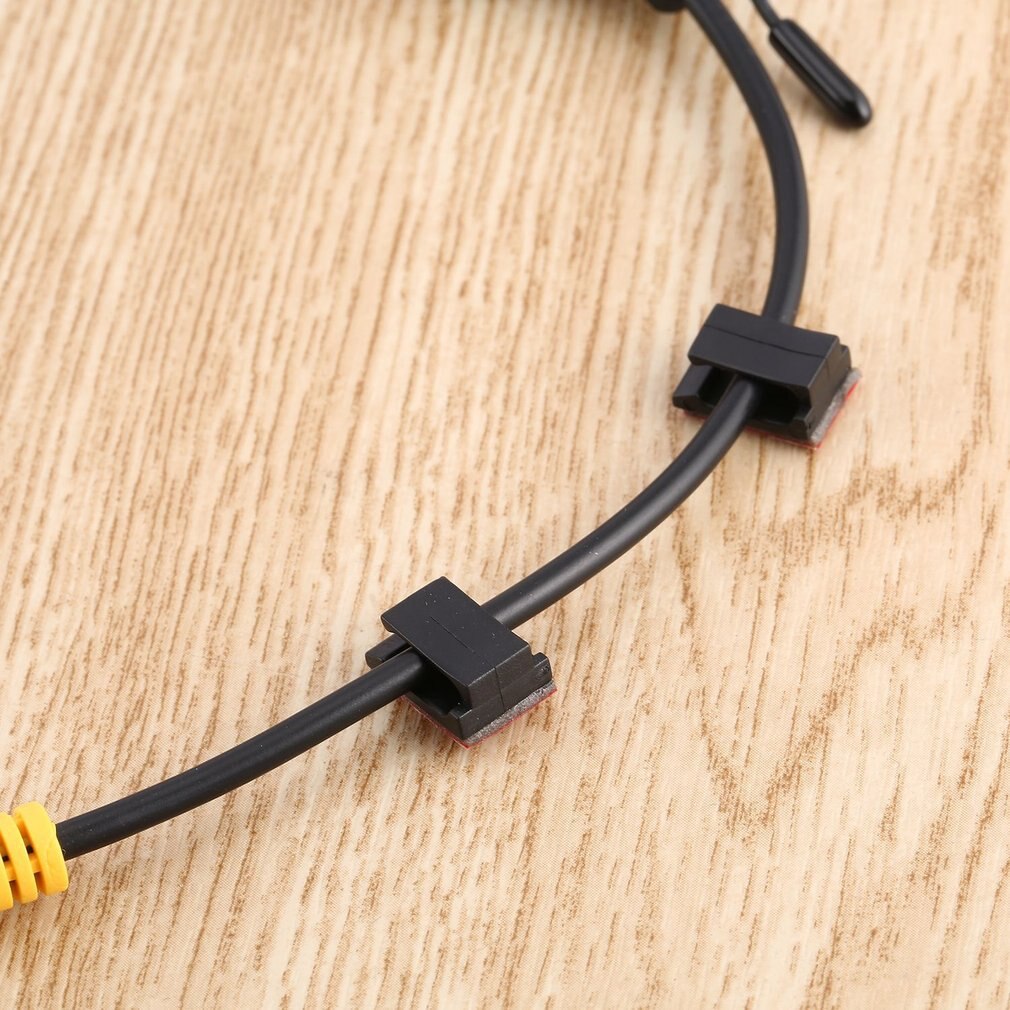 100 stücke Selbst Klebe Kabel Clips Draht Halfter Schellen Auto Daten Kabel Veranstalter Draht Verwaltung Schnur Krawatte Halfter Feste Clips